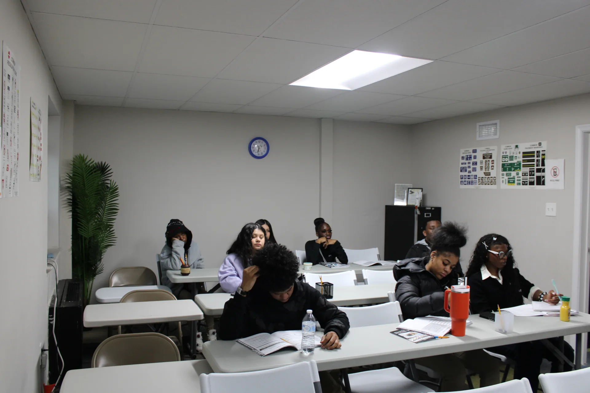 Students in classroom at Freeway Driving School, Marlow Heights MD